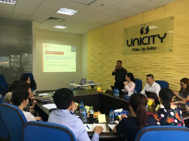 Khoá đào tạo “Tư duy và hành động như một nhà quản lý hiệu quả trong môi trường thay đổi tại Unicity Việt Nam”